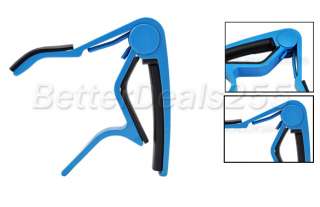 The Single Handed Tune Quick Change Capo Trigger Guitar Blue