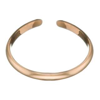 Rose Gold Plated Polished Adjustable Size Thin Toe Ring  