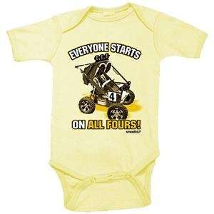  Smooth Industries All Fours Romper   3 6 Months/Yellow 