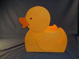 Childrens Wooden Yellow Duck Step Stool  