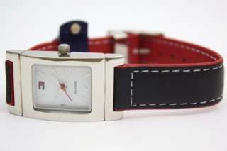   Tommy Hilfiger Women Reversible Blue Red Leather Band Watch 1700161