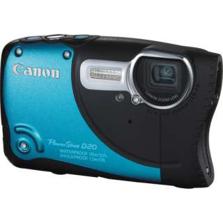 Canon PowerShot D20 Digital Camera (Blue)   Brand New, USA Warranty 