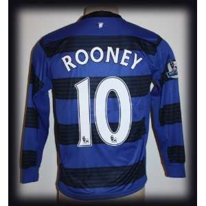   ROONEY 10 LONG SLEEVE FOOTBALL SOCCER JERSEY LARGE