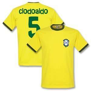  1970 Brazil Home Retro Shirt + Clodoaldo 5 (Samba Style 