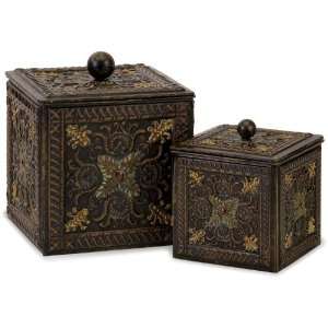 Arabian Nights Lidded Boxes   Set of 2 