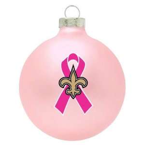   Saints Breast Cancer Awareness Pink Ornament