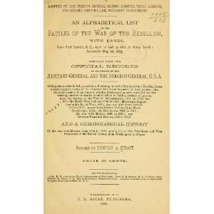  An Alphabetical List Of The Battles N. A. (Newton Allen 