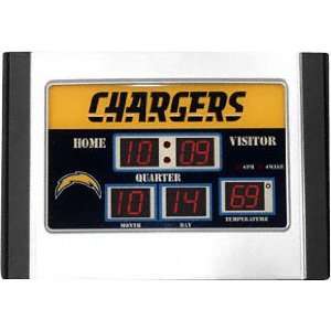    San Diego Chargers Alarm Clock Scoreboard