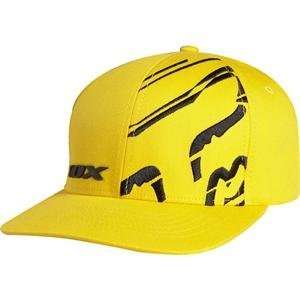  Fox Racing Wide Load Flexfit Hat   X Small/Small/Yellow 