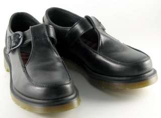 NEW Dr. Doc Martens CONSTANCE Black T Bar Mary Jane Shoes UK 5 US 7 
