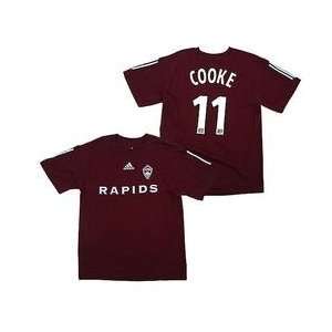 adidas Colorado Rapids Terry Cooke #11 T Shirt   Dark Burgundy Extra 