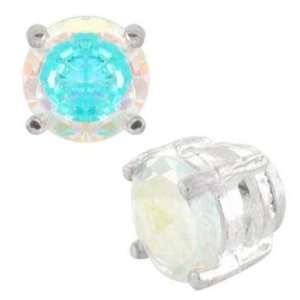   Cubic Zirconia Magnetic Non pierce Jewelry   Sold as a Pair Jewelry