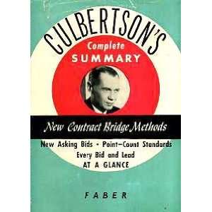  Culbertsons Complete Summary New 1954 Contract Bridge 