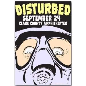 Disturbed Poster   SM Concert Flyer   Asylum Tour 