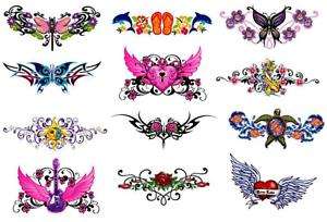LOWER BACK TATTOO TEMPORARY LETHAL THREAT 12PCS**HOT  