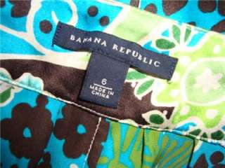 BANANA REPUBLIC 100% Silk Adorable Spring Wrap Tie Dress 6  