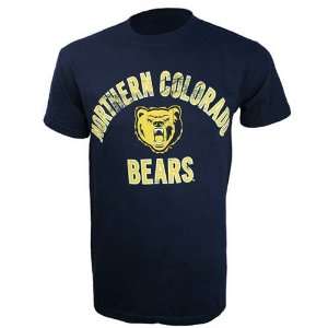  Northern Colorado Bears Arch Name and Logo T Shirt (Blue 