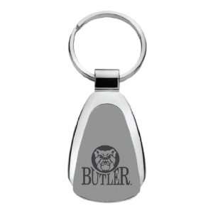  Butler University   Teardrop Keychain   Silver Sports 