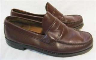 Vintage LL Bean Leather Penny Loafer Men Sz 7.5 NICE  