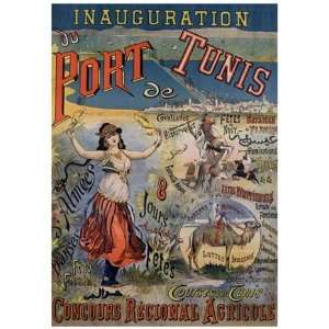 Inauguration Du Port De Tunis   Poster by Th. Oued (18x24)  