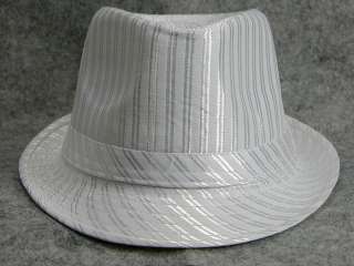   mens stripe Tuxedo Dress fedora hat fashion & classical cap 08  
