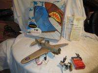   FLYING TIGER AIRPLANE THIMBLE DROME TETHER CONTROL LINE IN BOX  