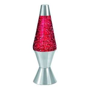    Lava Lamp 20 Oz Red Liquid with Silver Glitter