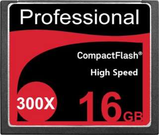 New 16GB CF CompactFlash Compact Flash Memory Card 300X 300 X 45MB/S 