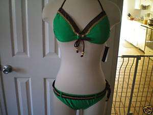 NWT Rampage Two Piece Bikini Swimsuit Ret $104 Sz Med  