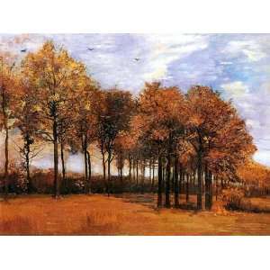  Oil Painting Autumn Landscape Vincent van Gogh Hand 