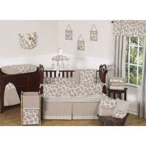 Giraffe Neutral Baby Bedding 9 pc Crib Set by JoJO Designs Baby