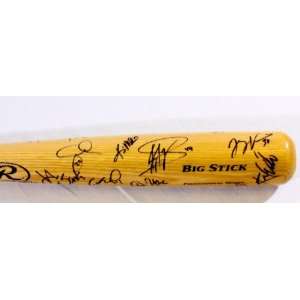 2011 Atlanta Braves Team Signed Bat   20+ Sigs GAI   Autographed MLB 