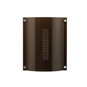   Mercury   Two Light Outdoor Wall Mount, Bronze Finish with Metal Shade