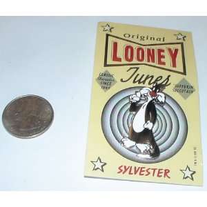   Vintage Enamel Pin  Looney Tunes Sylvester 
