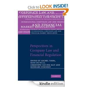 International Corporate Law and Financial Market Regulation) Tison et 