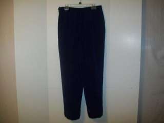 Carlisle pants navy blue silk 14 new  
