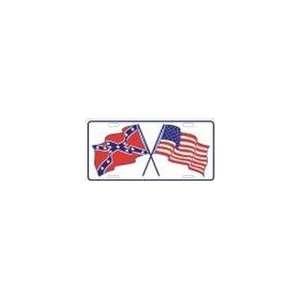  Confederate USA Cross Flags License Plate Automotive