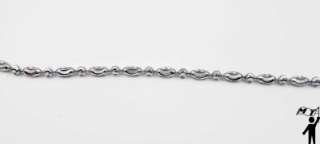 18 14k White Gold Diamond Cut Rope Chain Necklace Italy Sparkles Like 