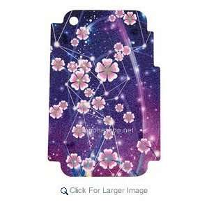    Purple Flower Protective Skin For Apple iPhone 3G, 3GS Electronics