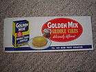   Golden Mix Griddle Cakes Grocery Store Advertising display 1930s