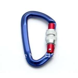    retail aluminum 25kn locking carabiners with ce