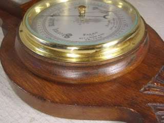 Antique Oak Framed Aneroid Barometer  