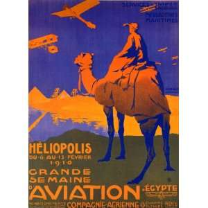 AIRPLANE PLANE 1910 MEETING AVIATION CAMEL HELIOPOLIS EGYPT VINTAGE 