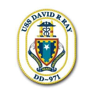  US Navy Ship USS David R. Ray DD 971 Decal Sticker 3.8 6 