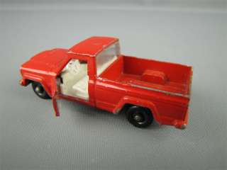 1960s Matchbox Lesney #71 Jeep Gladiator Red Truck  