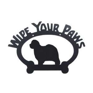 Wipe Your Paws Sign   Old English Sheepdog  Kitchen 