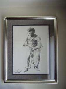 Bill Mack Two Houdini Charcoal Etchings RARE REDUCED  