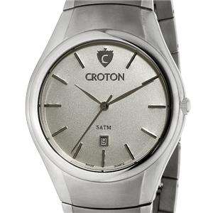 New Croton Swiss Mens Titanium Watch/Silver Dial  