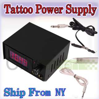   Tattoo Machine LCD Digital power supply Foot Pedal Clip Cord  