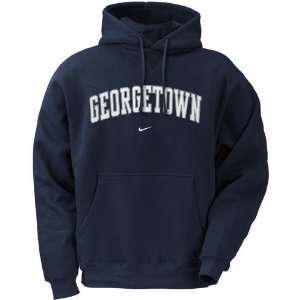  Nike Georgetown Hoyas Navy Blue Classic Logo Hoody 